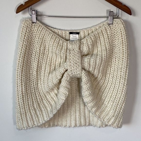 Cream Cowl Scarf large - Picture 2 of 4